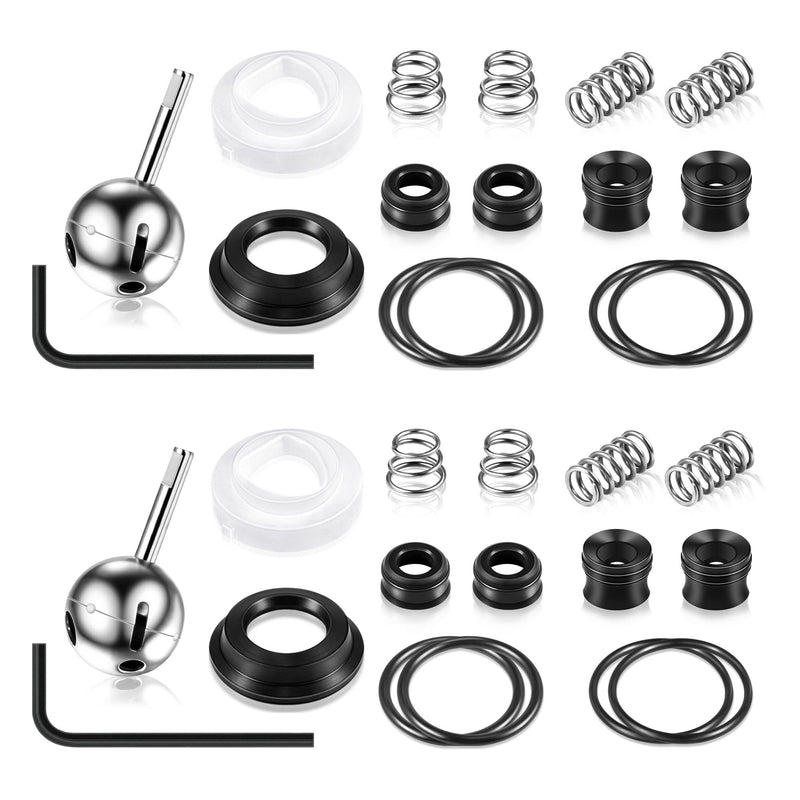 Enhon Kitchen Faucet Cartridge Repair Kit, Compatible with Delta/peerless Faucet 86970 Single Handle #70 Ball Valves and Lever Handles, Fix Dripping Faucets, Stainless Steel (2 Packs) 2