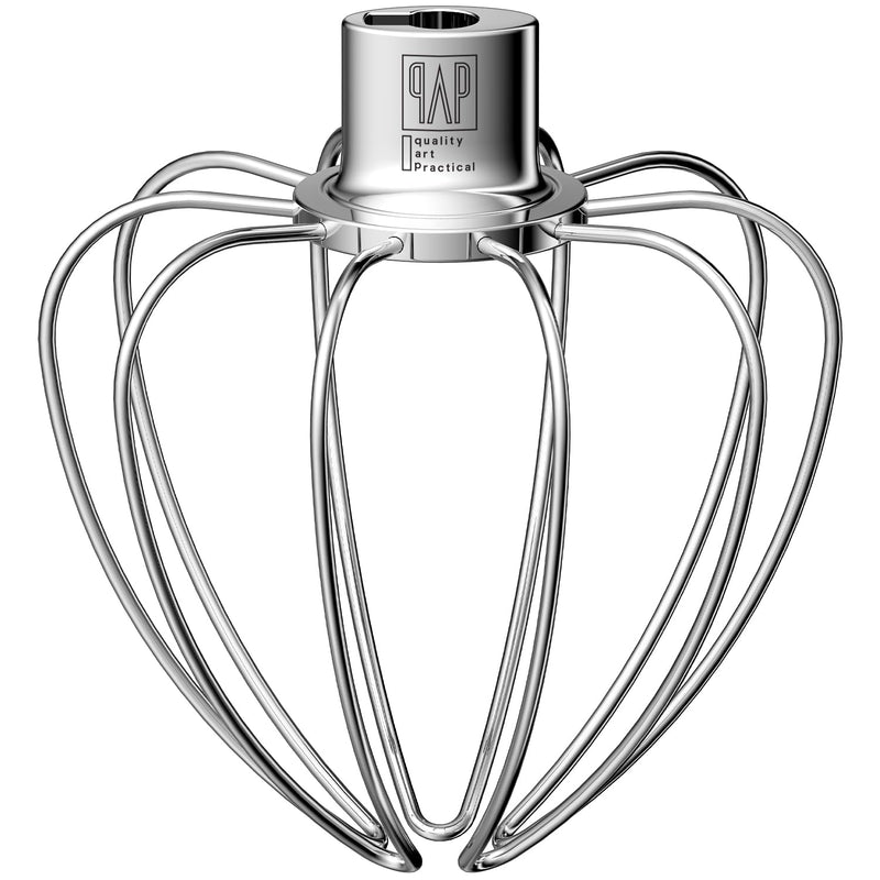 Heavy Duty Whisk Attachment for KitchenAid 4.5-5QT Tilt-Head Stand Mixers- Extra Thick Stainless Steel Wire Whip for Fast Whipping, Commercial Grade for Large Batches, Dishwasher Safe(Replaces K45WW) WW5