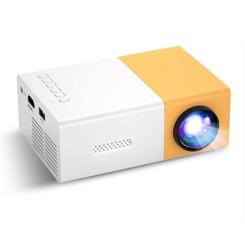 HD Portable Movie Projector with HDMI USB, 60inch Home Theater Support for Smartphone, TV Box, 200 Compact Design for Outdoor Camping and Presentations