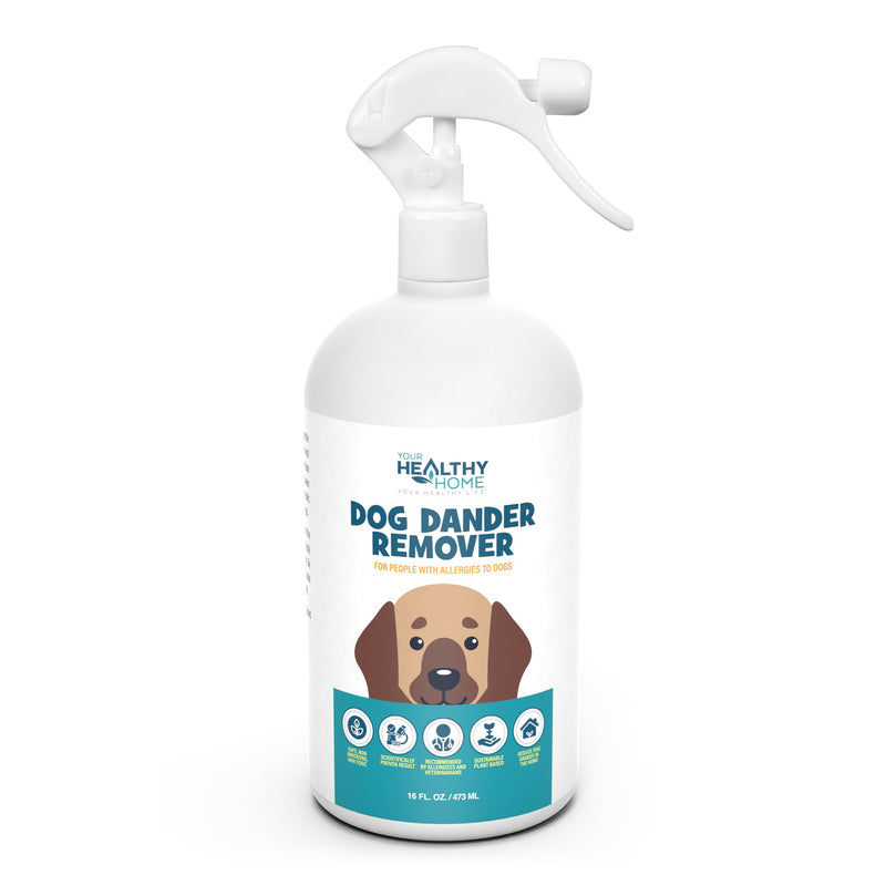 Dog Dander Remover & Allergy Relief Spray|All Natural Effective Treatment for Dog Allergies| Aloe Vera Free, Cruelty Free & Made in USA (16oz) 1 Pack - PawsPlanet Australia