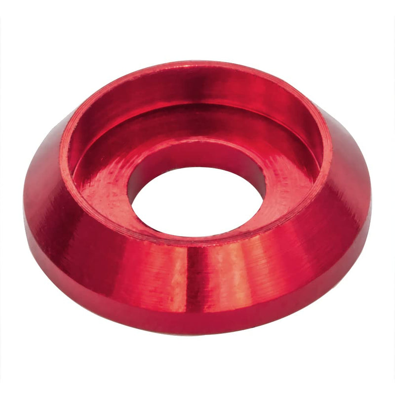 [60PCS] M3 Counterbore Washers Color Red, Anodized Aluminum Alloy, Head Washers Gaskets Cup Shim for Screw RC/FPV/PC/Drone/Toys/Mechanical Accessories Parts