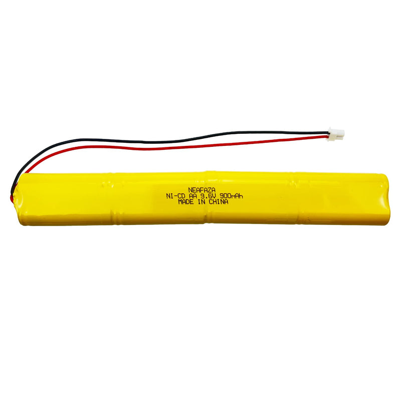 BBAT0043A Ni-Cd 9.6V 900mAh Emergency Light Lighting Fixture Battery Compatible with ELBB003 ELB-B003 ELB-B004 ELBB004 OSI OSA228 DANTONA CUSTOM-306-U BBAT0044A BAA-96 (1 Pack) 1 Pack