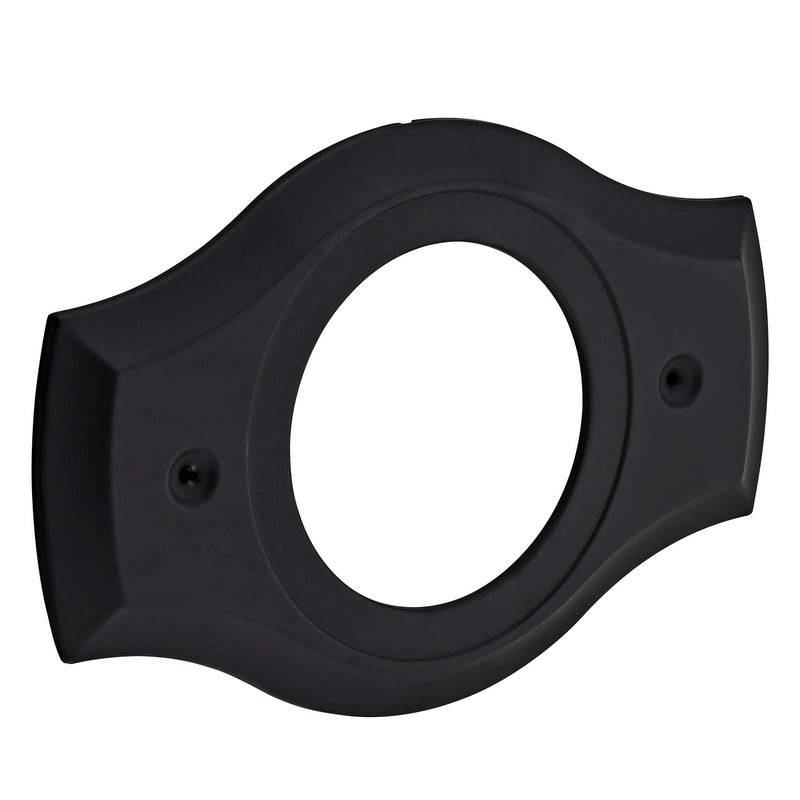 Renovation Shower Cover Plate for 2-Handle or 3-Handle to 1-Handle Shower Updates, Matte Black