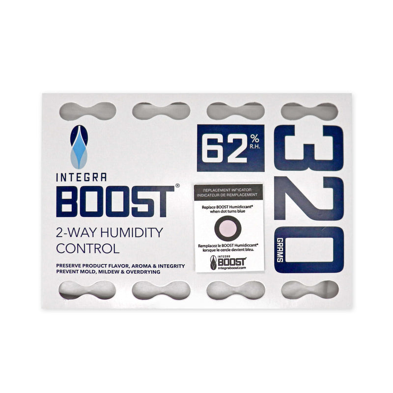 Integra Boost 62% RH, 2 Way Humidity Control Packs – 320g Size for Storing 5 lbs – Pack of 1 | Moisture Absorbers for Large Jars & Containers – Humidifier Packets for Pantry Goods, Herbs & Spices