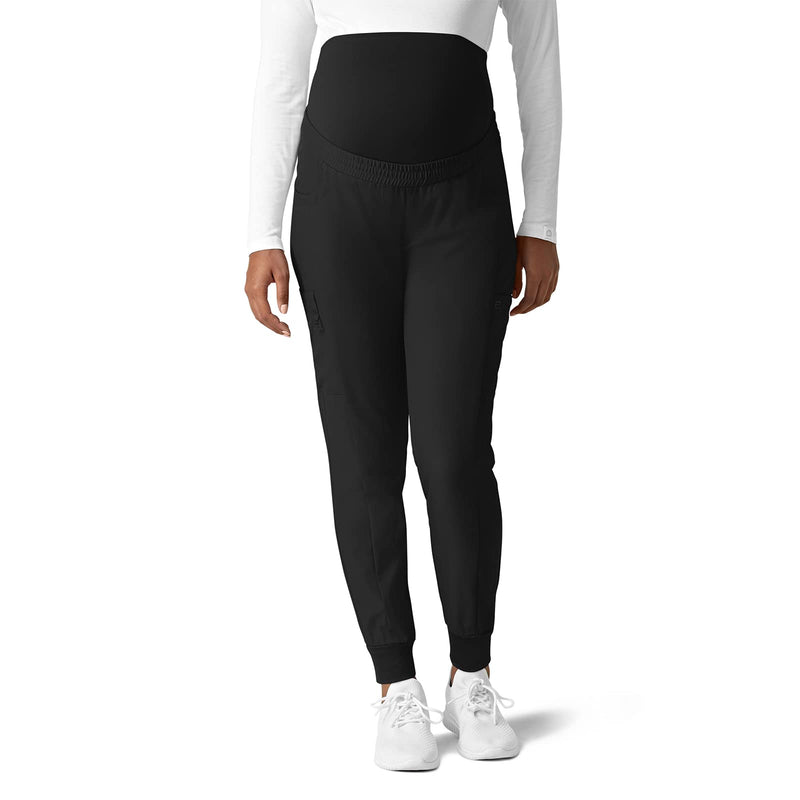 WonderWink Women's Maternity Jogger Pant Medium Black