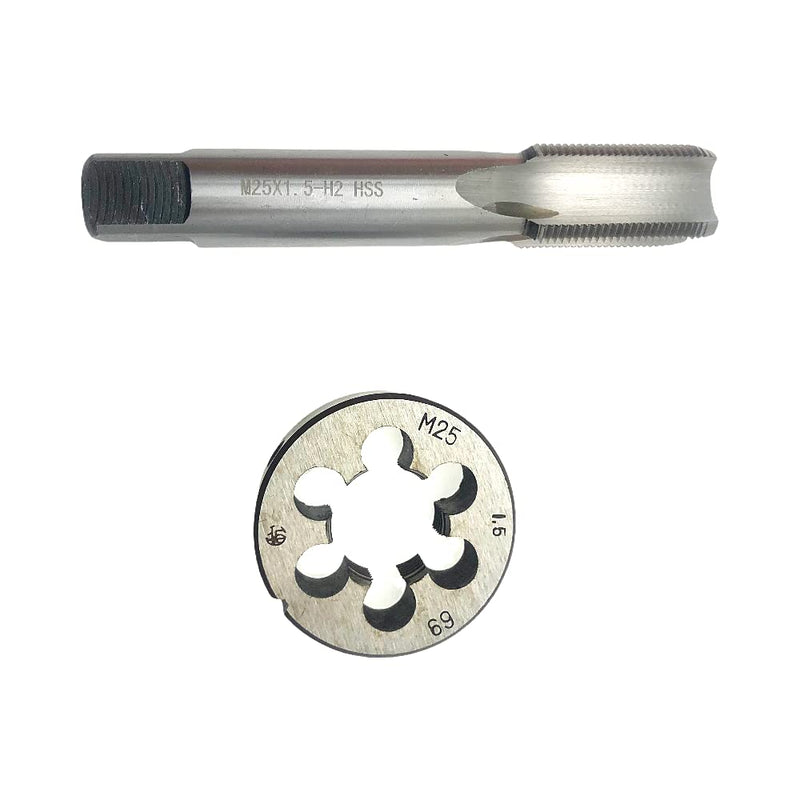 M25 x 1.5 Tap Die Set RH Right Hand Machine M25x1.5 Thread Straight Fluted | Threading Tool Milling Cutting