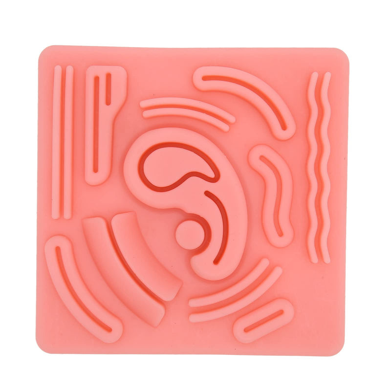 3D Silicone Laparoscopic Suture Simulation Pad with PreCut Wounds for Suture Practicing to Student Doctor Nurse Teaching Not Easily Separate, Tear or Rip