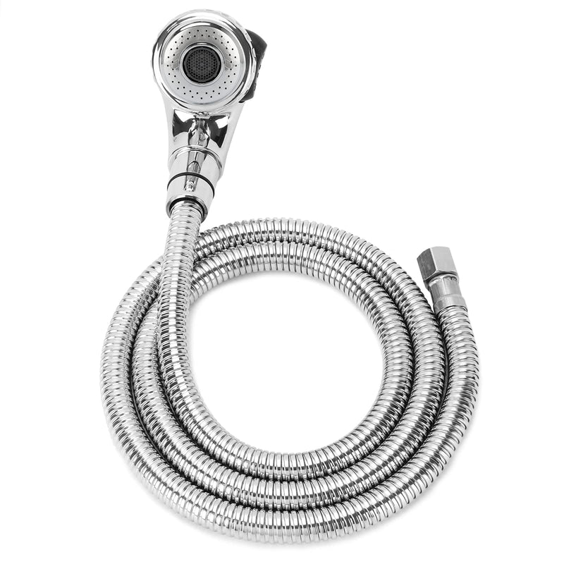LukLoy Shampoo Bowl Sprayer Hose Replacement, 𝟏/𝟒" Nut Professional Salon Sink Shampoo Hose, with Stainless Steel Hose, Perfect Size and High Pressure 1/4 nut