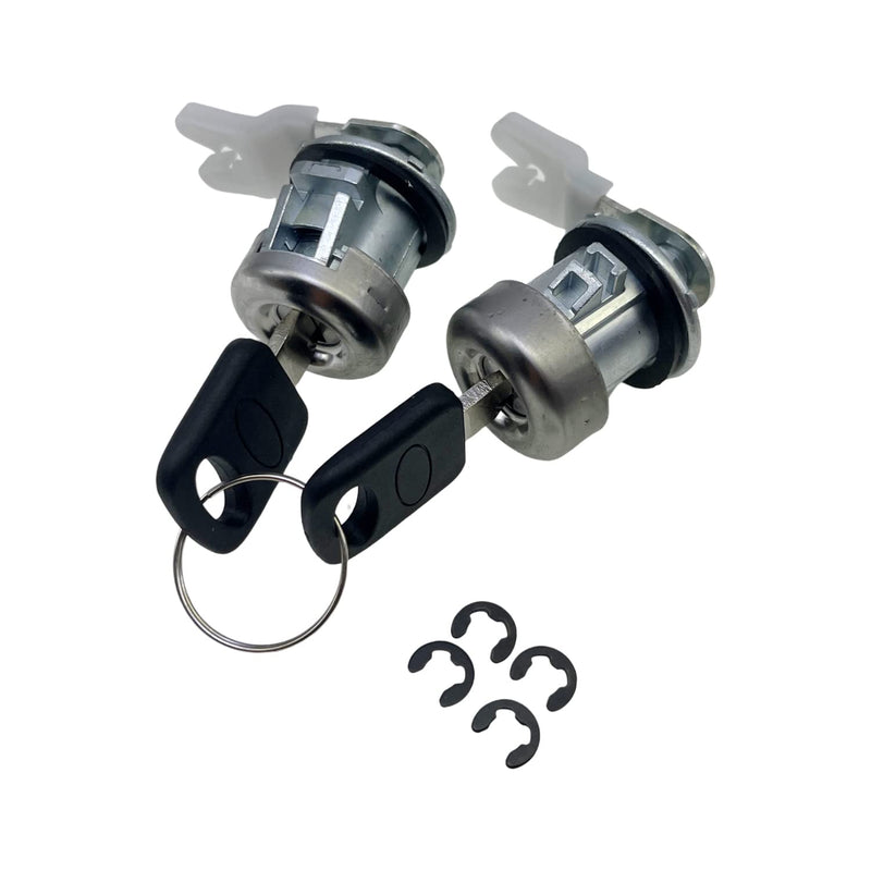 Door Lock Cylinder & Key Set 7C3Z1521990A Compatible with F-150 1996-1909 F-250 1997-1909 F-350 Explorer Expedition Navigator Front Doors