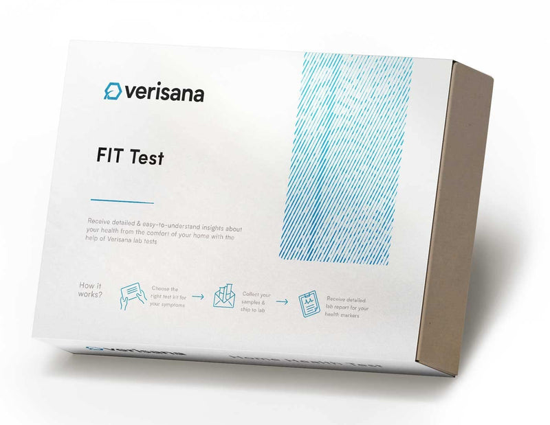 FIT Test – Determine Your Risk for Colorectal Problems – Easily & Conveniently from Home – Fecal Immunochemical Test Analysis by CLIA-Certified Lab – Verisana