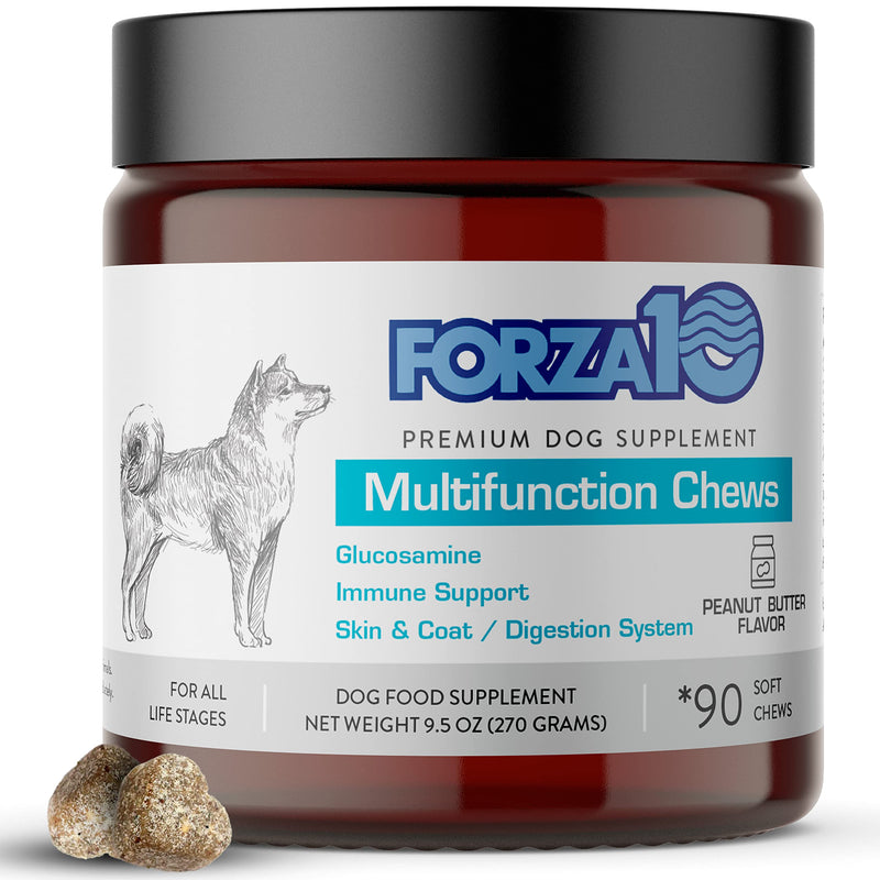 Forza10 Dog Vitamins Supplements, Dog Multivitamin Chews, Pet Vitamins for Dogs, Peanut Butter Flavor Dog Supplement, Multivitamin for Dogs, Senior Dog & Puppy Vitamins, Small to Large Breeds, 90 Ct. - PawsPlanet Australia