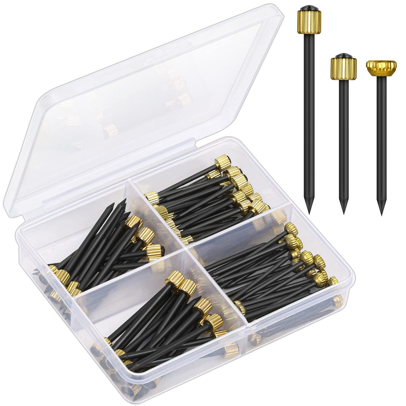 90PCS Picture Hanging Nails, 3 Sizes Wall Decorative Nails for Hanging Pictures Frame Kit Hanging Hardware Tool Hangers for Claw Drywall Nails (Small Medium Large Nails) Picture Hanging Nails Kit