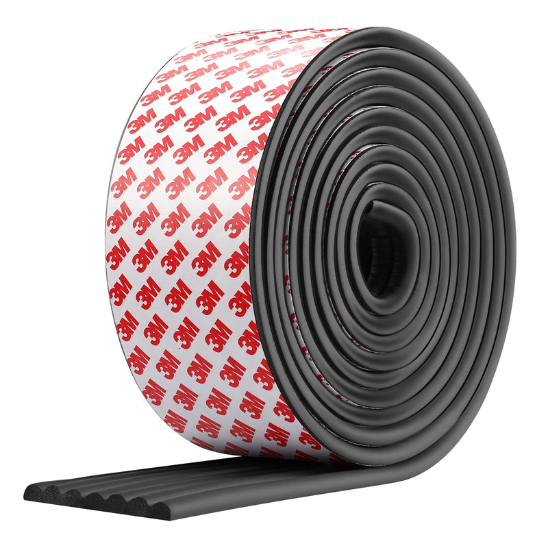 Upgrade Baby Proofing Edge Corner Protector, 16.4ft Edge Guards Padding with 3M Adhesive, Extra-Wide Soft Rubber Foam Padding, Furniture,Sharp Edge Safety Corner Edge Bumper Guard-Black Black