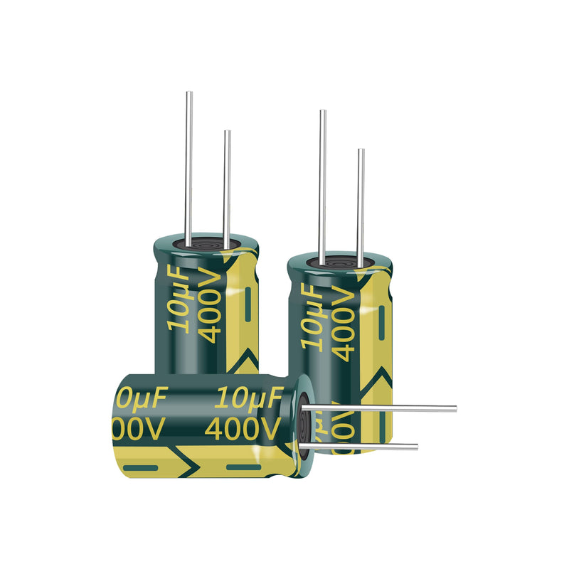 10PCS 400V 10UF Capacitor 10x17MM(0.39x0.67in) High Frequency Aluminum Electrolytic Capacitors for TV, LCD Monitor, Game 10PCS 400V 10UF