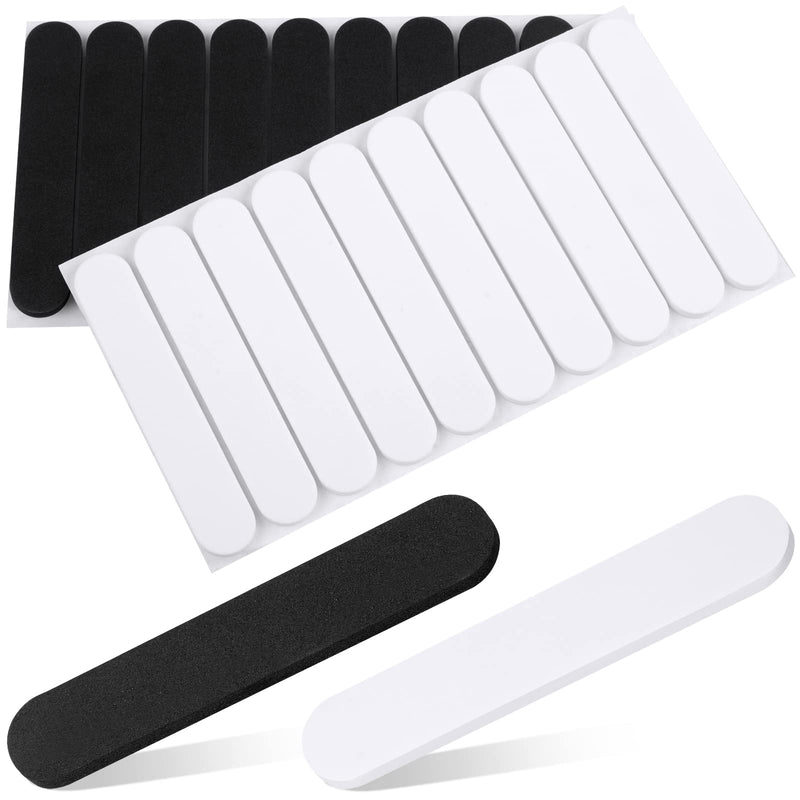 30PCS Hat Size Tape, Hat Size Reducer, Foam Reducing Tape for Hats Caps Sweatband(Black and White) Black + White