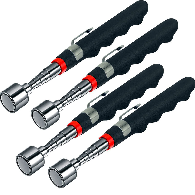 20lbs Heavy Magnetic Pick-up Tool Telescoping Magnet on a Stick for Small Metal Tools,extendable Magnet Pickup Tool Extends Magnet Wand from 7 to 31in,Useful for Hard-to-Reach Picking Tool(4PCS) Magnet-4PCS