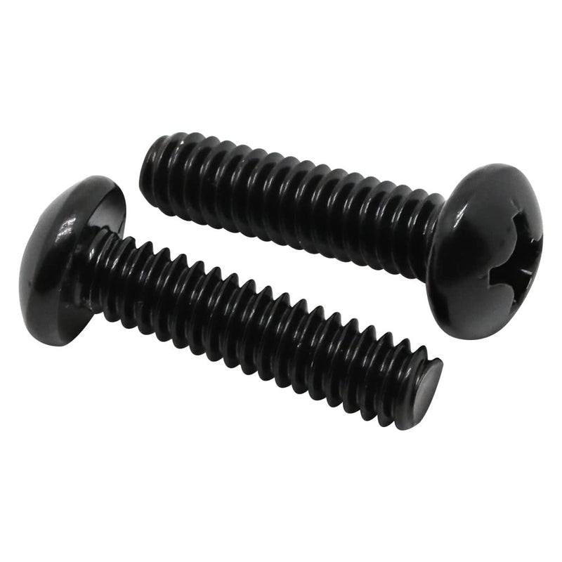 8-32 x 1 (1/4" to 3" Available) Pan Head Machine Screws, Full Thread, 304 Stainless Steel 18-8, Black Oxide, 50 PCS 8-32 x 1"