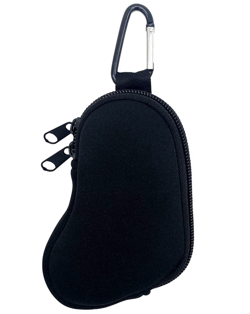 Wanty Asthma Inhaler Holder Neoprene Protective Portable Carrying Bag Travel Inhaler Mini Case Sleeve for L-Shaped Inhaler, Inhaler Not Included (Black) Black