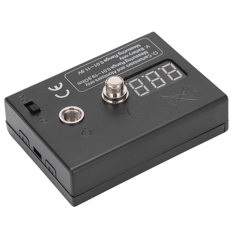 Digital Coil Resistance Tester, Resistance OHM Meter Measuring Reader Wire DIY Tool for Atomizer 3V 0.01 to 20Ω Coil Tester