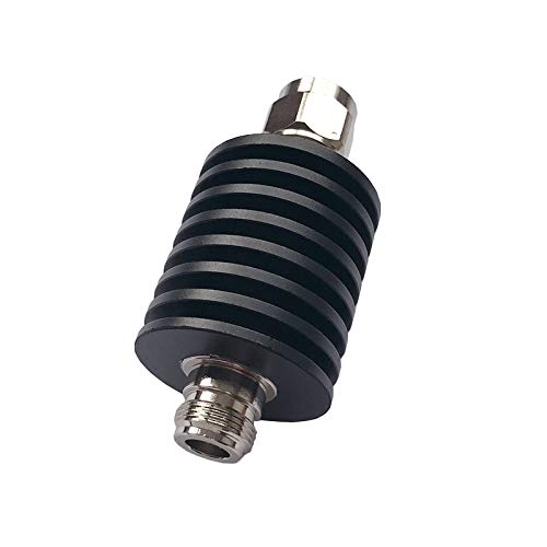 BECEN 40DB 25W N Attenuator, 25 Watt 50 Ohm Attenuator DC to 3Ghz ， Fixed Attenuator (40DB)