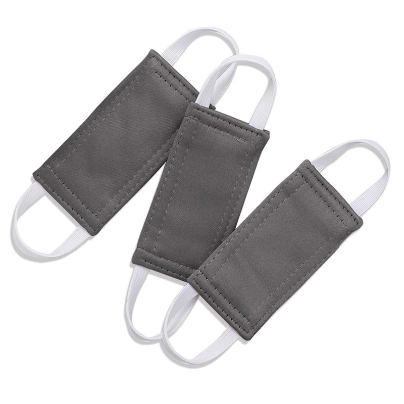 PONY DANCE Baby Door Latch Covers Closer - Nursery Door Closer Silencer with Strong Elastic Straps for Good Sleep Thick Solid Door Cushion for Jammer Noise Reducing, 6 Pieces, W 4 x L 2 inches, Grey 4" x 2"(Pack of 6) Gray