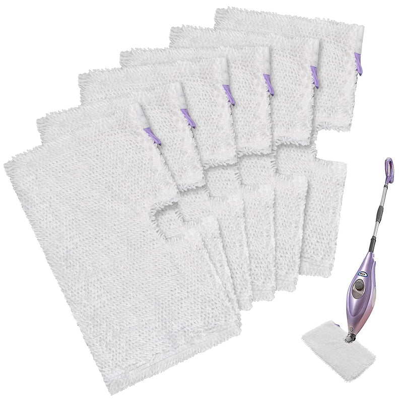 Steam Mop Replacement Pads for Shark Steam Mops S3500 Series S3501 S3601 S3550 S3901 SE450 S3801CO S3601D S2901 S2902 Steam Pocket Mop Pads Floor Cleaning Microfiber Reusable for Shark Mop Pads,6 Pack 6 Pack-shark 3501 Series