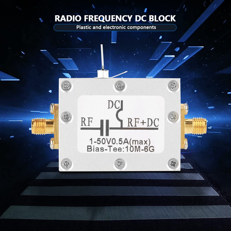 for Optical Fiber Communication Broadband 1 Pcs 10Mhz 6Ghz Bias Tee 10Mhz 6Ghz Broadband Radio Frequency Microwave Coaxial Bias Blog Rtlsdr Quad Sdr