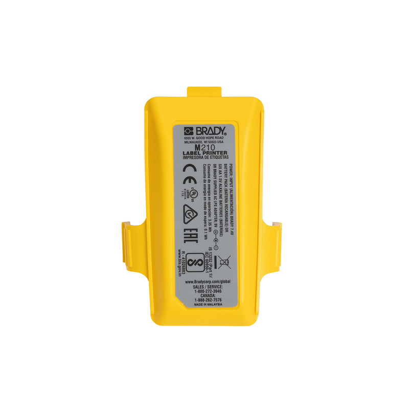 Brady M210 / BMP21 Printer Accessory - Replacement Battery Cover (M210-BATTCOV). for use with M210 and BMP21-PLUS Printers.,Yellow, Large