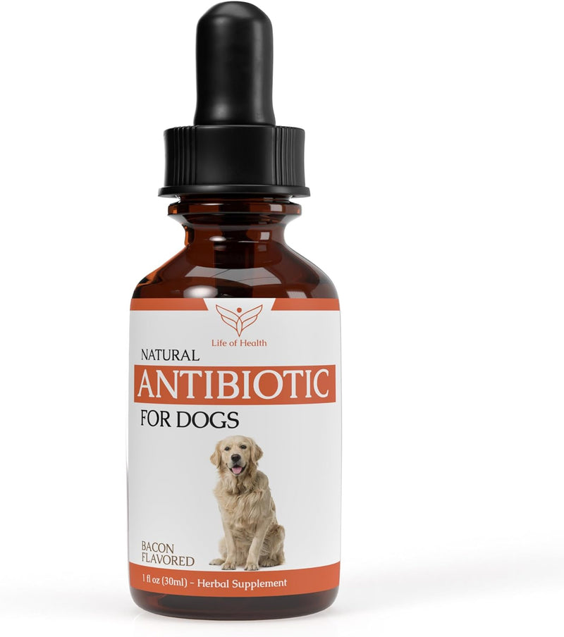 Natural Antibiotics for Dogs | Dog Antibiotics | Supports Dog Allergy Relief | Dog Itch Relief | Dog Allergy Support | Dog Multivitamin | Pet Antibiotics | Dog Antibiotic | 1 Pack: Bacon Flavor - PawsPlanet Australia