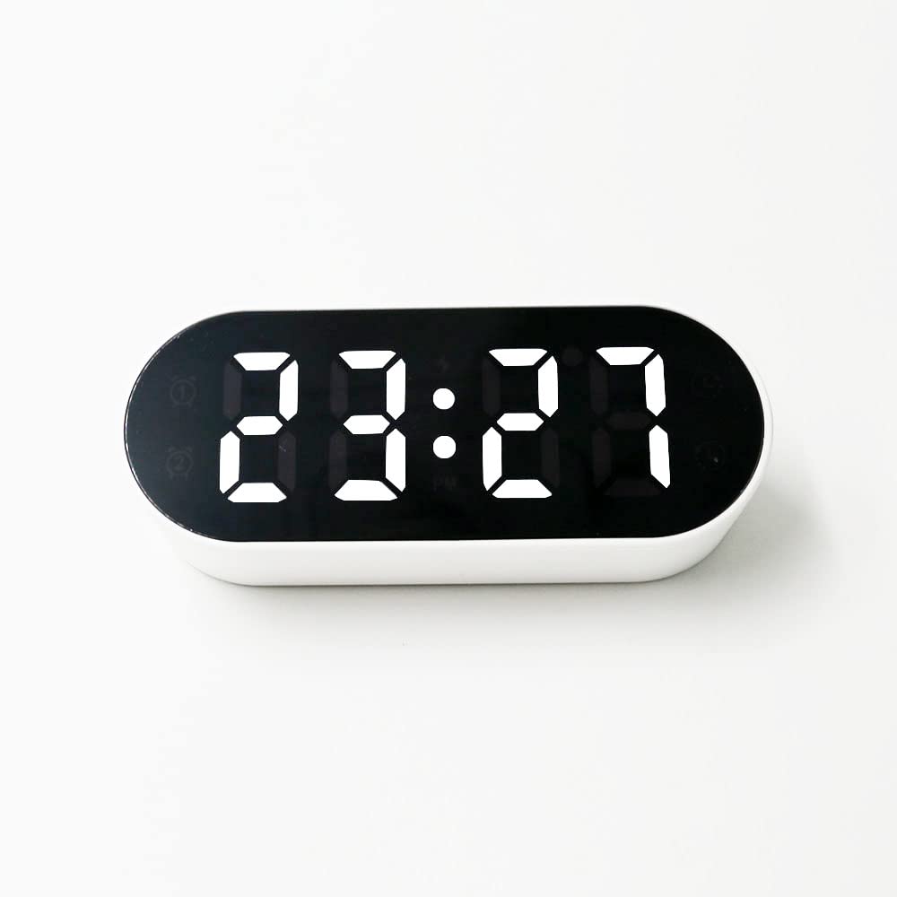 SHELLHOME Small LED Alarm Clock with Adjustable Volume, Calender, Temperature,Timer for Home, Office - NewNest Australia