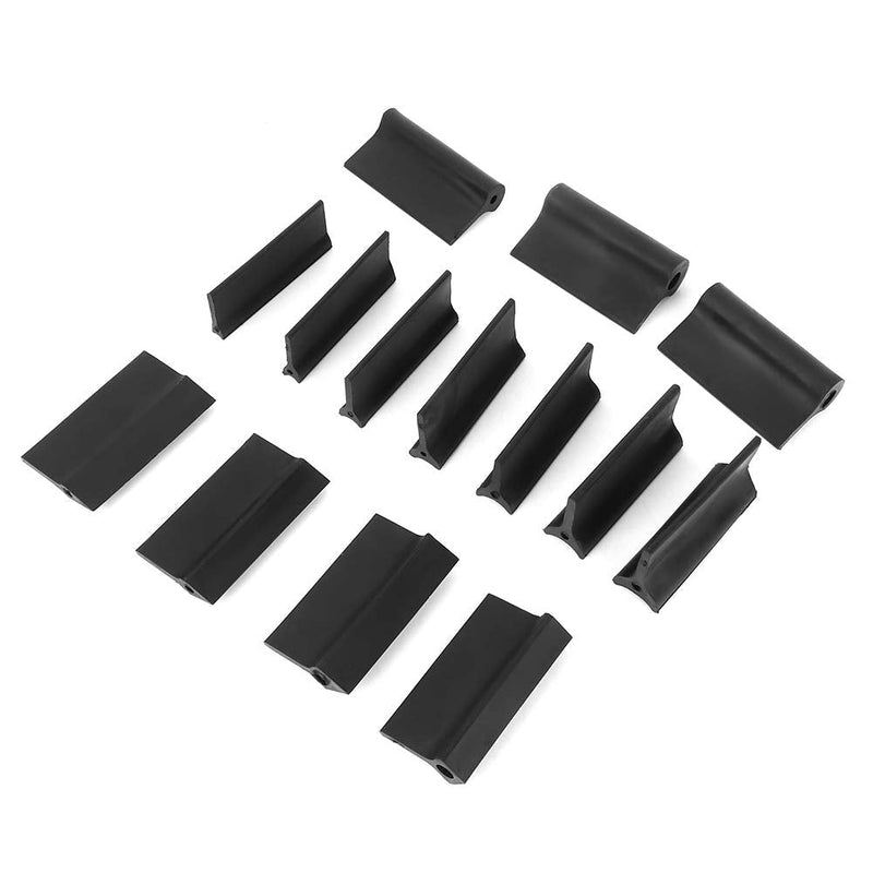 14-Piece Contour Angle Sanding Grip Set, Rubber Polishing Blocks Flexible Convex Concave for Automotive Wood