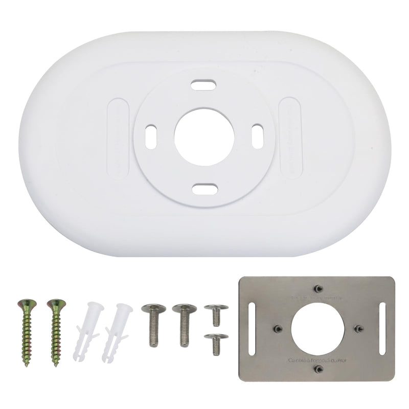 Nest Thermostat Trim kit,Nest Thermostat Wall Plate for Google Nest Thermostat-Programmable WiFi Thermostat Accessory (White White