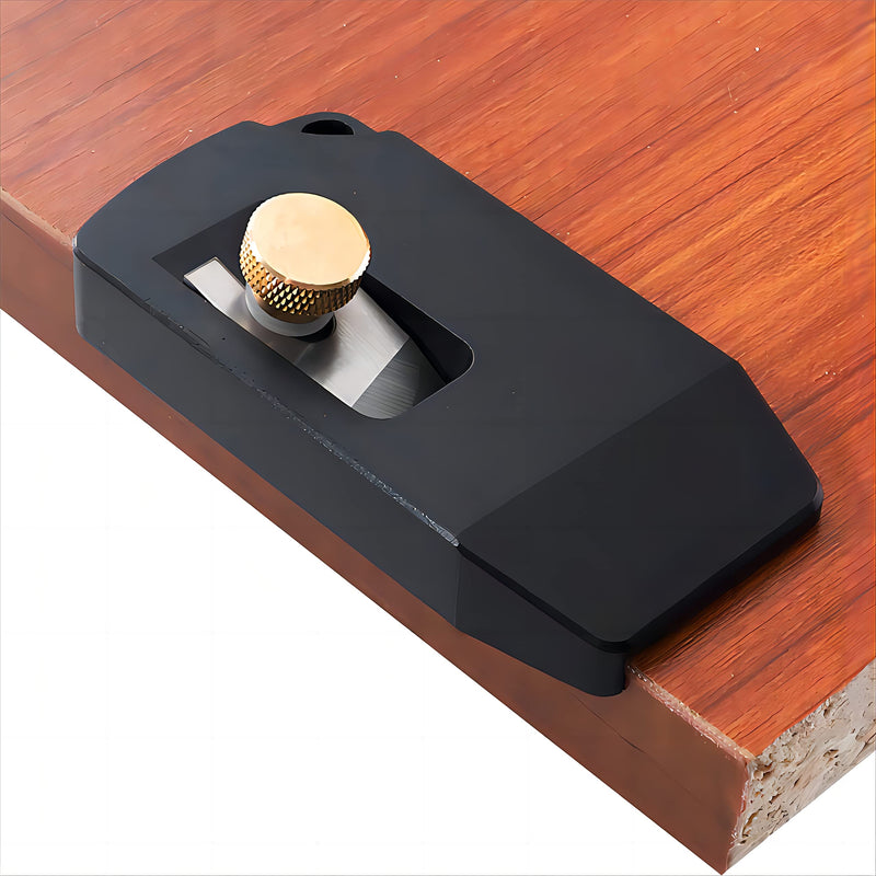 Woodworking Edge Trimmer,Hand Planer Edge Bander with High Speed Steel Blade,Edge Banding Cutter for PVC ABS Melamine Veneer,MG-027Bk Black