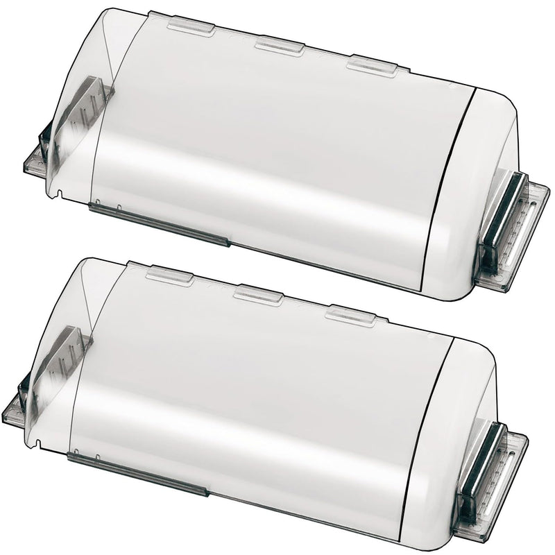 2 Pack Adjustable Air Vent Deflector, 9”-15” Transparent Deflector for Ceiling Registers, Floor, Sidewall (2) Transparent – 2 PACK