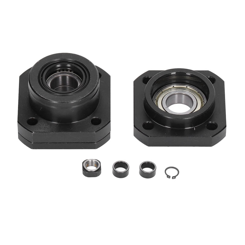 FK15 FF15 Ball Screw End Support, C7 Precision Ballscrew Bearing End Block Set Kit for SFU2005 SFU2010 Accuracy Versatile Use for CNC & Automation Equipment
