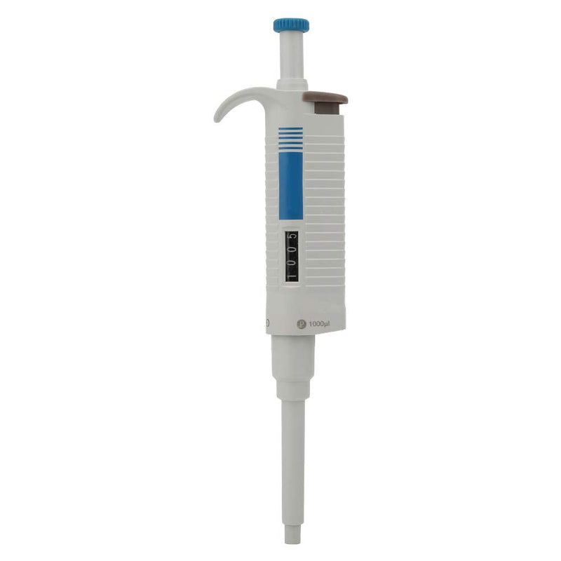 P1000 Micropipette Adjustable Pipettor Manual, Variable Volume Liquid Transfer for Clinical Laboratory Biotechnology Lab Plastic 100 to 1000 uL 1 Pack