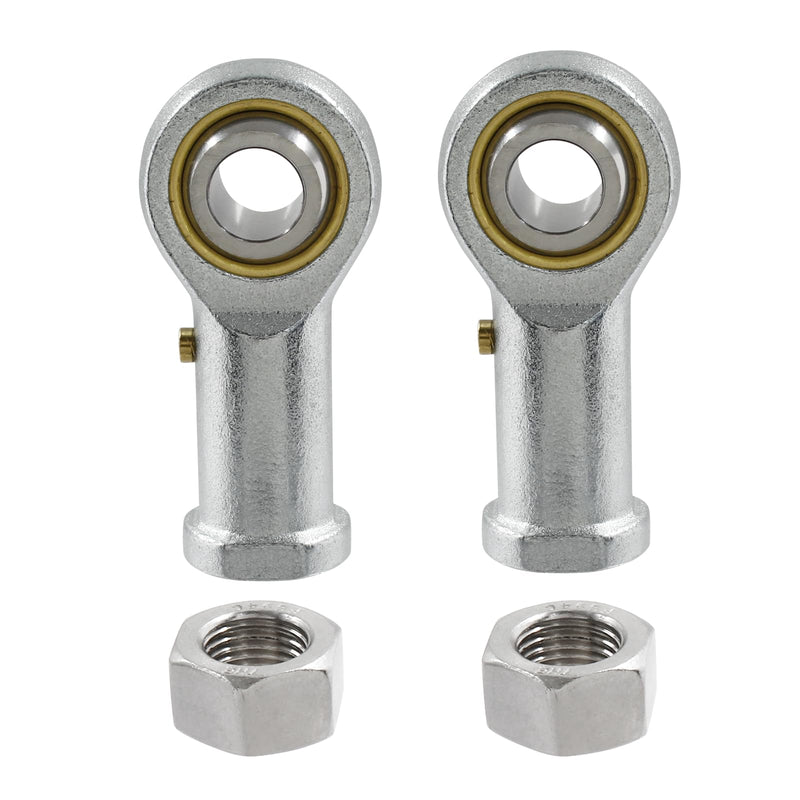 Biaungdo 2 Pcs 304 Stainless Steel PHSB8 Rod End Bearing, 1/2 x 1/2-20 Female Right Hand Heim Joint Rod End Bearing with Jam Nut