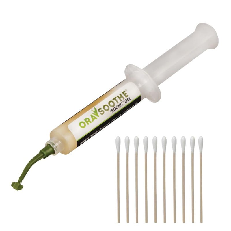 SOCKIT Gel 10g Syringe with 10 Chevaux Brand Applicator Sticks (1 Syringe, 10 Applicators)