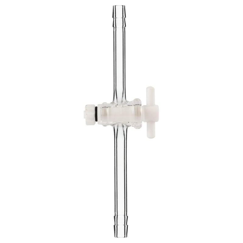 stonylab Glass Vacuum Flow Control Adapter, Borosilicate Glass Flow Control Vacuum Distillation Take Off Adapter with PTFE Stopcock for Laboratory Supplies 1