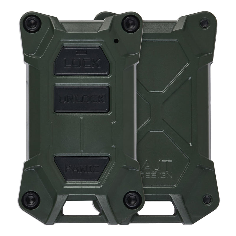 AJT DESIGN V2 Key Fob Case Replacement for Tacoma (2016–2023), Tundra (2020–2021), and 4Runner (2020–2021) with Push Button Start Only – Rugged PC-ABS Key Fob Shell – Made in The USA | Army Green