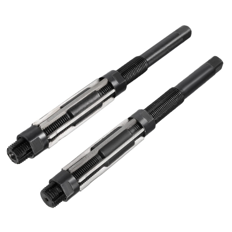 uxcell Adjustable Hand Reamer Set 19-21mm and 21-23mm High Speed Steel H8 6 Straight Flutes Milling Cutter Tool 2pcs