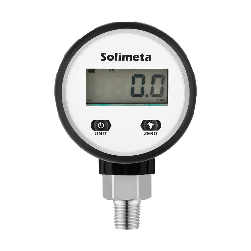 Digital Pressure Gauge, 2-1/2" Dial Size, 1/4" NPT Lower Mount, 0-3500 psi