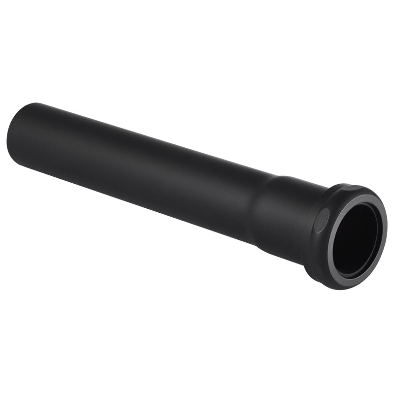 18 Gauge Brass Slip Joint Extension Tube 1-1/4” OD x 8” with Nut and Rubber Washer, P Trap Extension Tube, Sink Drain Tailpiece Tube Extension Heavy Duty, Matte Black