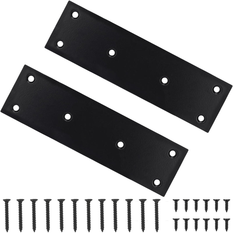 2 Pack Mending Plate,Stainless Steel Flat Straight Brace Brackets, Double-Wide Metal Plate, Durable & Anti-Rust for Furniture Fastening & Fixing, Great for DIY Woodworking(48*169) 1.9"×6.6"/48x169mm 2