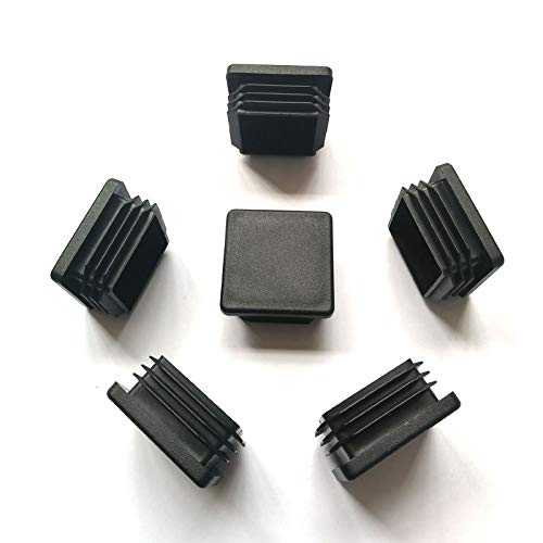 8 Pack 1 3/4 Inch (45mm) Square Plastic Plugs, Insert End Caps for Square Tubing Post 1 3/4 inch-8pcs