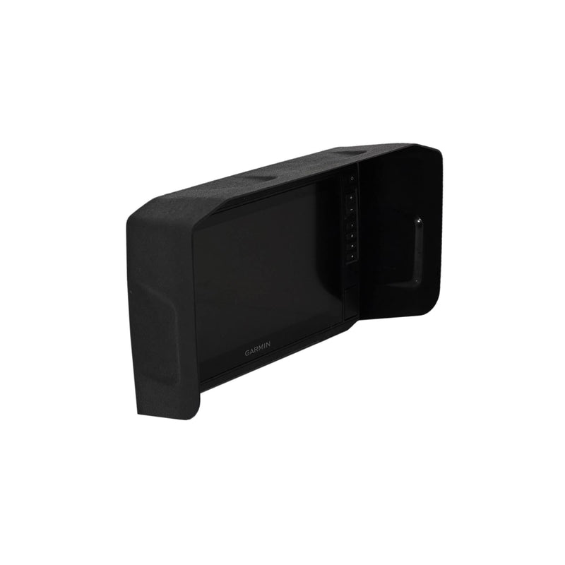 BerleyPro Garmin Fish Finder Visor — Sun Cover & Glare Reduction — Fits Echomap UHD/UHD2/Ultra, GPSMAP, Striker, Echomap Chirp & More — CNC Machined ASA Plastic Echomap UHD2 Keyed 7"