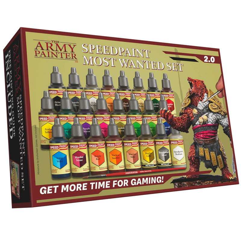 The Army Painter Speedpaint 2.0 Most Wanted Paint Set 24x18ml Acrylic Paint