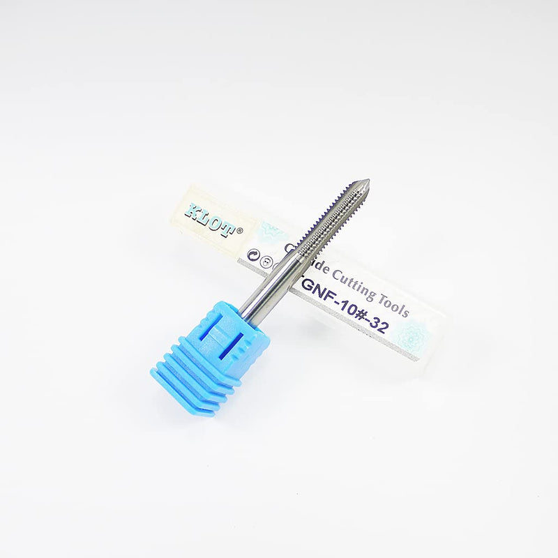KLOT Solid Carbide Thread Tap 3# 4# 5# 6# 8#10# 12# 5/32 1/4 5/16 3/8 7/16 1/2 9/16 5/8 3/4-10 UNC UNF Tungsten Carbide (10#-32) 10#-32