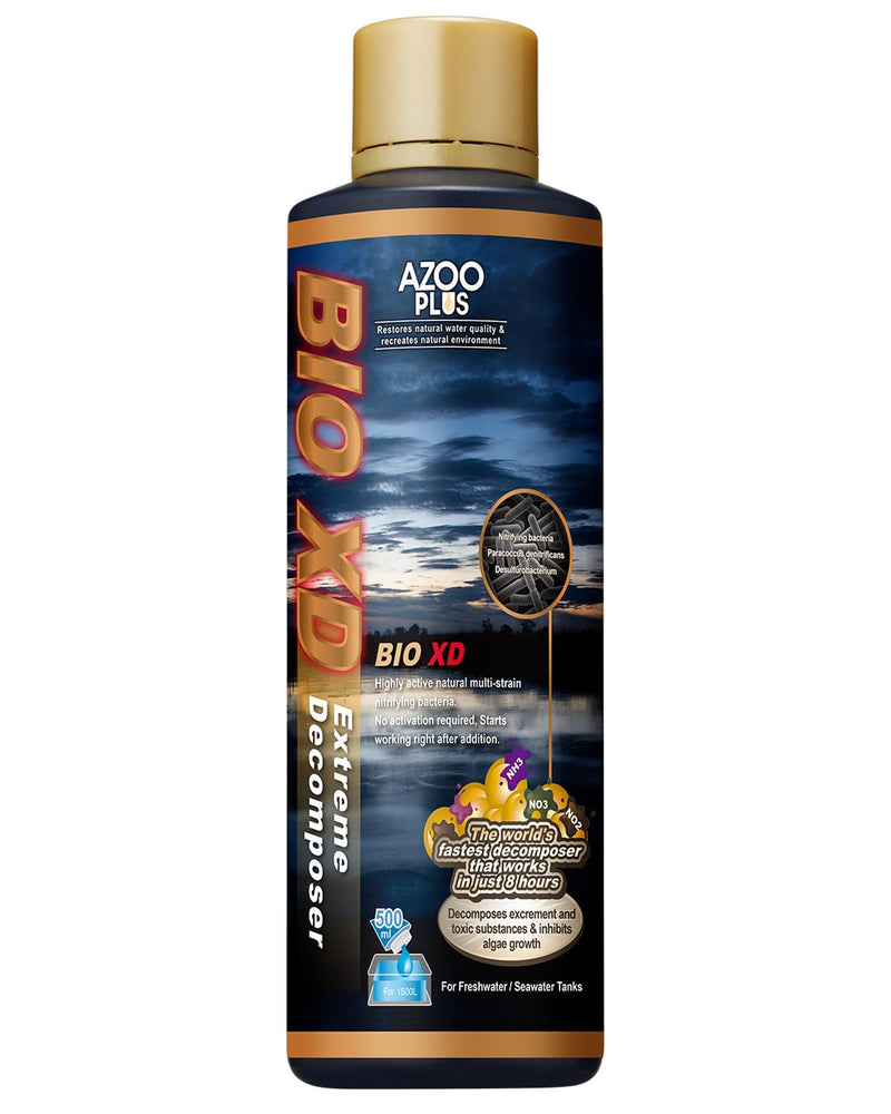 AZOOPLUS BIO XD Extreme Decomposer Nitrifying Bacteria for Freshwater and Saltwater Fish Tank 16.9 Ounces 16.9 oz