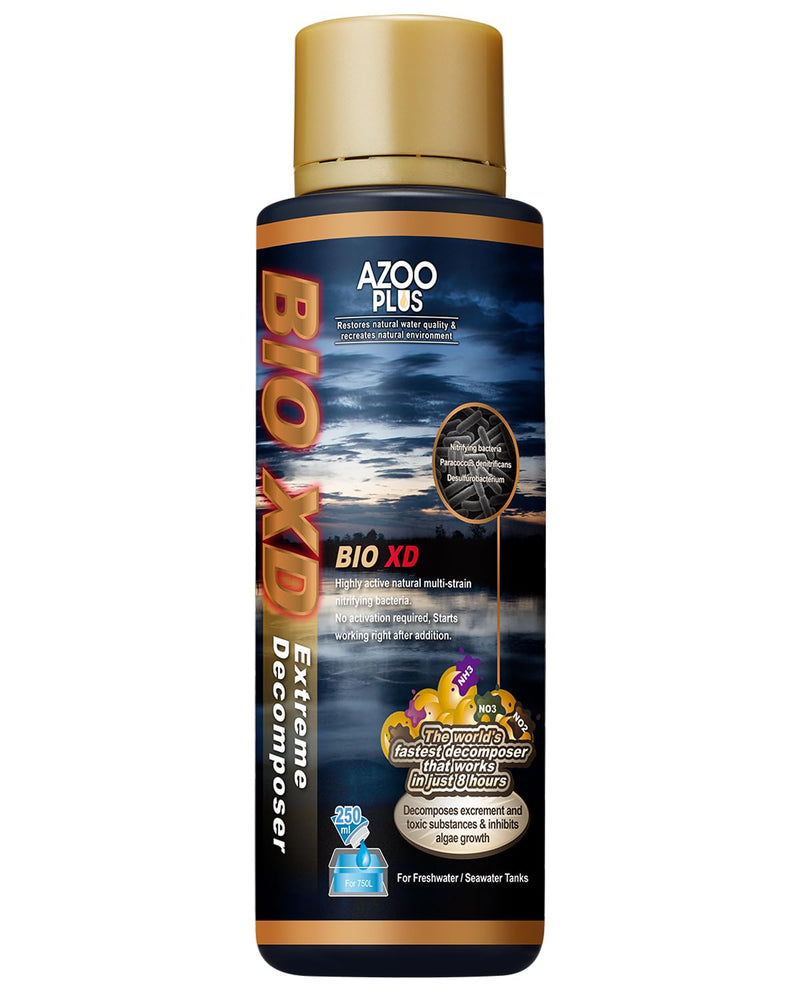AZOOPLUS BIO XD Extreme Decomposer Nitrifying Bacteria for Freshwater and Saltwater Fish Tank 8.45 Ounces 8.45 oz